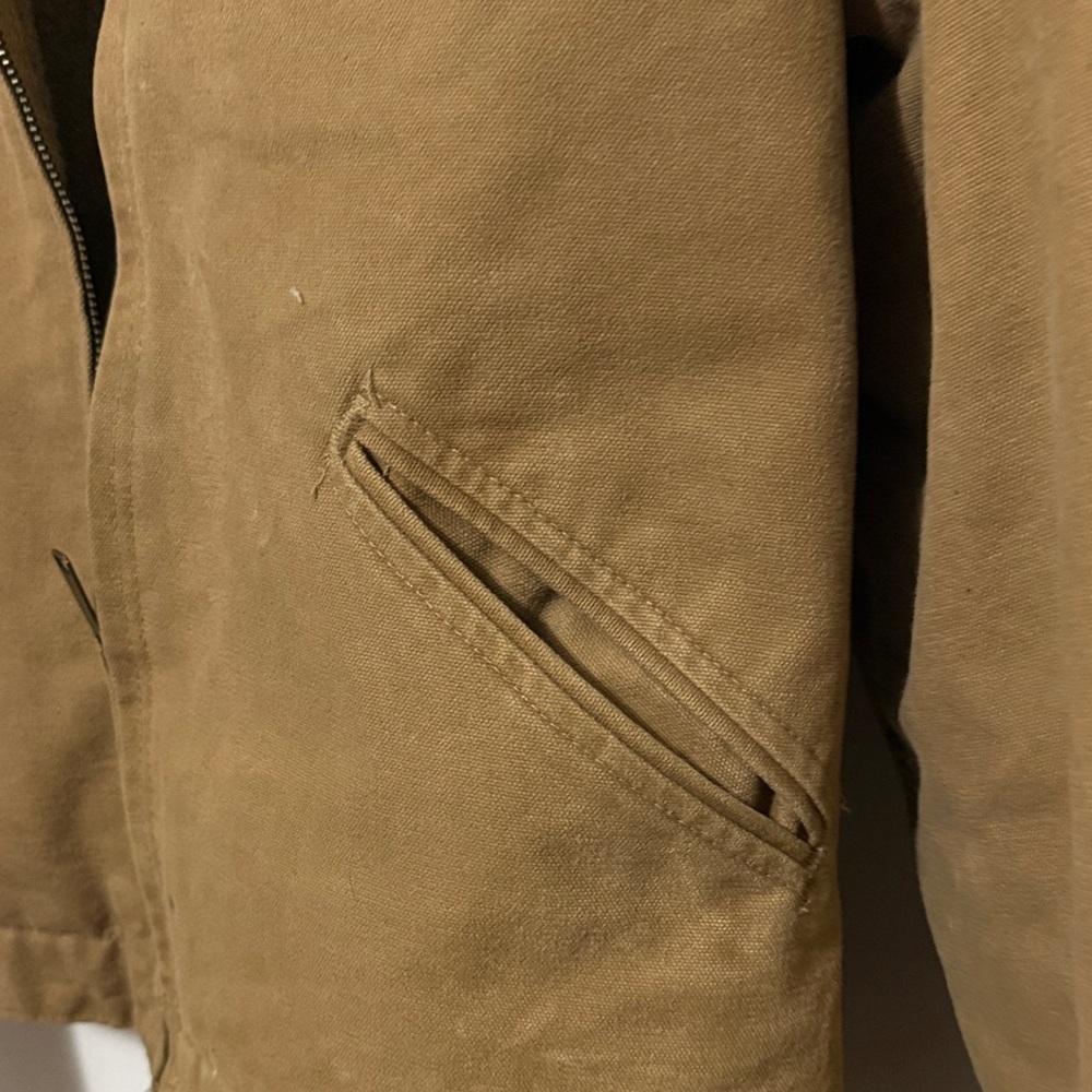 Vintage Detroit Women’s Carhartt Jacket W J097 CML Size Large - Picture 9 of 11